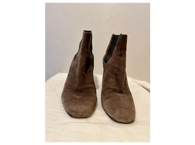Botines Chelsea topo de Saint Laurent Gris pardo - vista 3