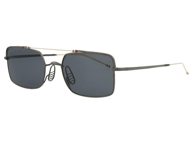Óculos de sol de metal com armação quadrada Thom Browne - vista 2
