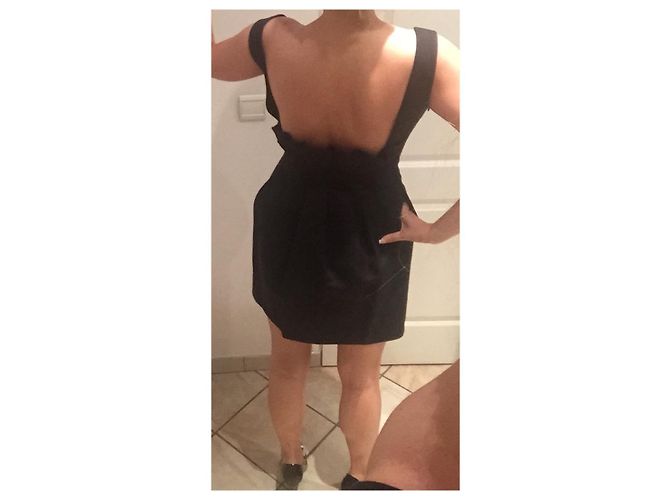 Vestido negro con espalda descubierta Dsquared2 - vista 2