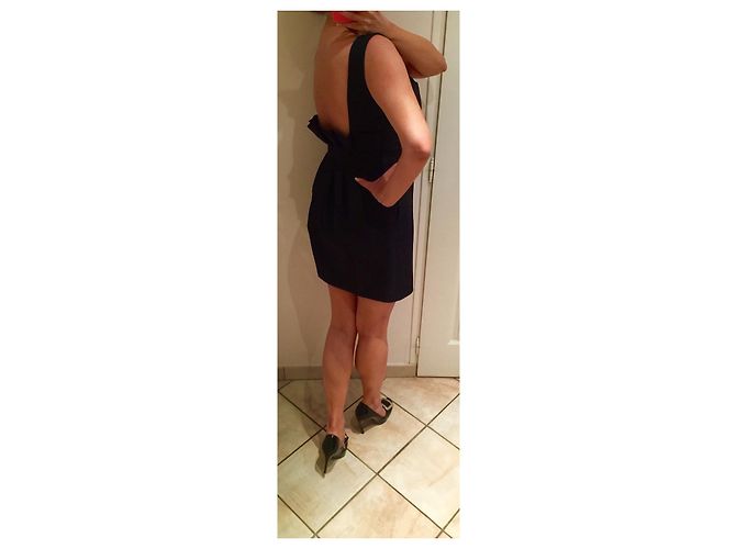 Vestido negro con espalda descubierta Dsquared2 - vista 4