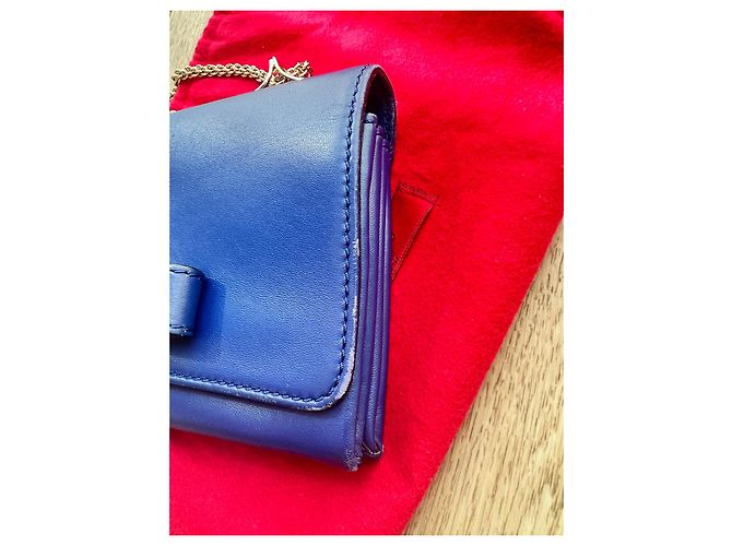 Borsa Valentino Garavani Rockstud in pelle blu - vista 11