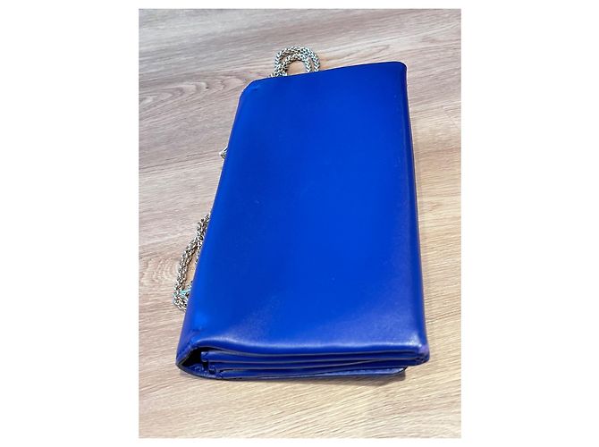 Borsa Valentino Garavani Rockstud in pelle blu - vista 3