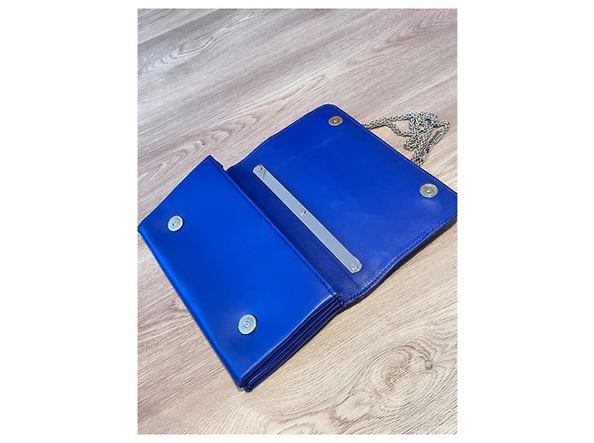 Borsa Valentino Garavani Rockstud in pelle blu - vista 4