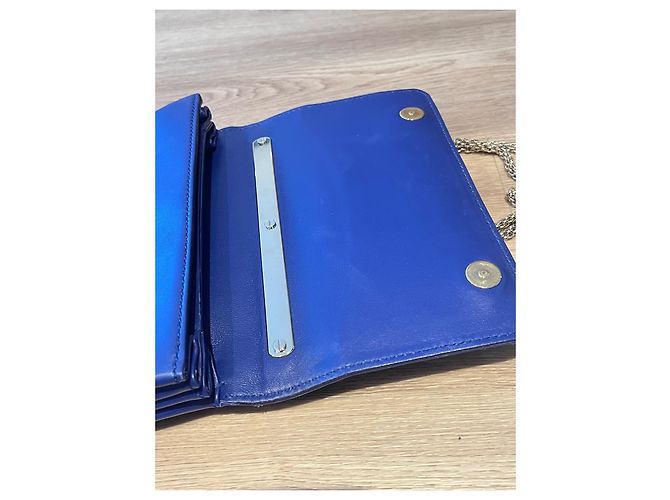 Borsa Valentino Garavani Rockstud in pelle blu - vista 6
