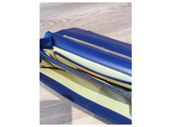 Borsa Valentino Garavani Rockstud in pelle blu - vista 8