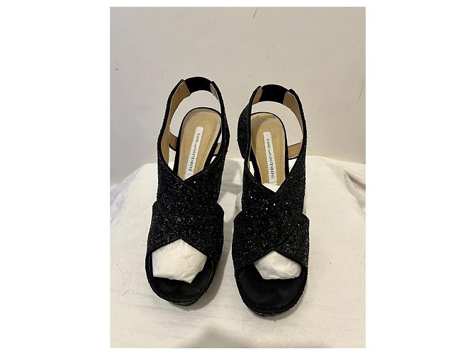 Diane Von Furstenberg Sandali DvF Zia glitterati con tacco alto - vista 3