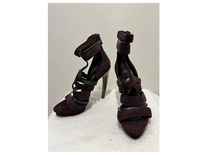 Gladiator-Sandalen mit hohem Absatz von Emilio Pucci Braun - Ansicht 2