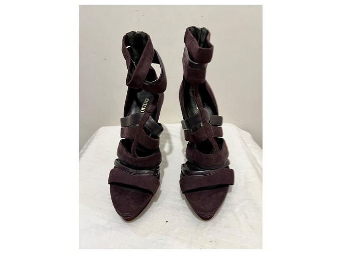 Gladiator-Sandalen mit hohem Absatz von Emilio Pucci Braun - Ansicht 3