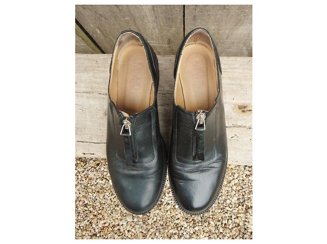 derbies zippés MM6 Maison Margiela p 37 Noir - vue 2