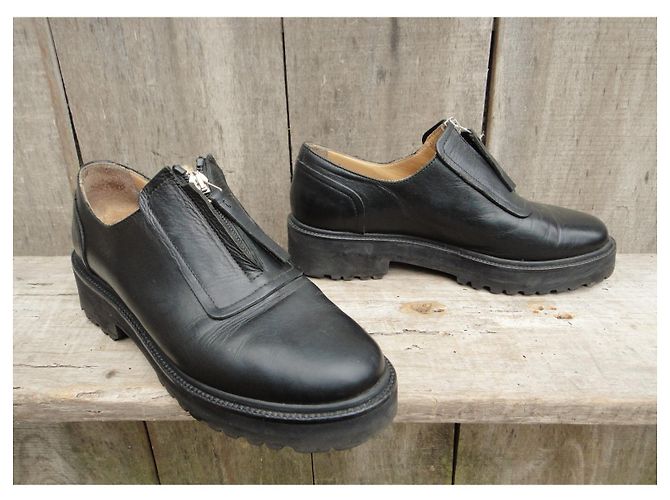 derbies zippés MM6 Maison Margiela p 37 Noir - vue 3