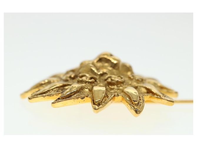 CHANEL Spilla metallo Oro CC Auth 38119 D'oro - vista 5