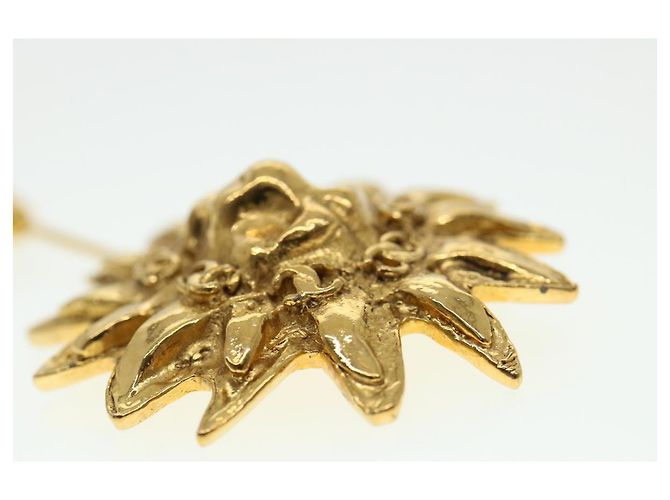 CHANEL Spilla metallo Oro CC Auth 38119 D'oro - vista 7