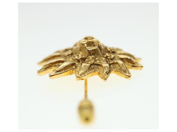 CHANEL Spilla metallo Oro CC Auth 38119 D'oro - vista 8