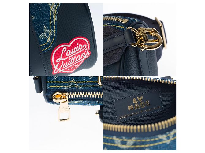 Louis Vuitton BORSONE DA VIAGGIO KEEPALL IN DENIM BLU - 133217934 - vista 12