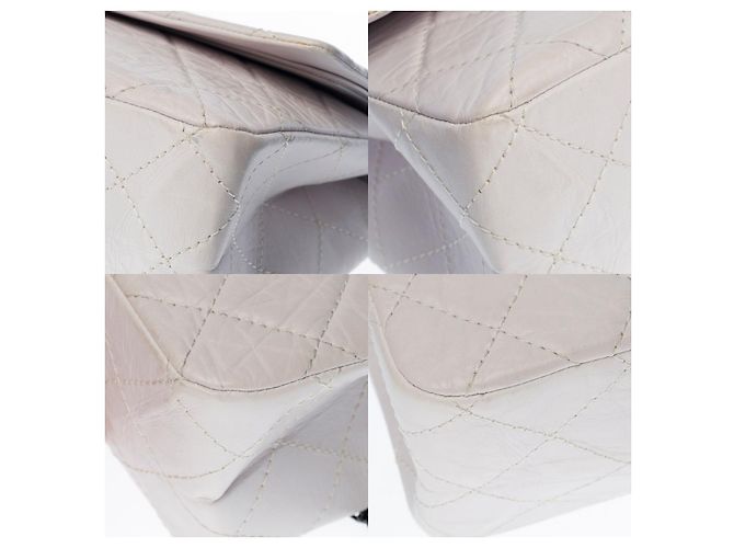 Mademoiselle Borsa Chanel 2.55 in Pelle Bianca - 1213131000 Bianco - vista 10