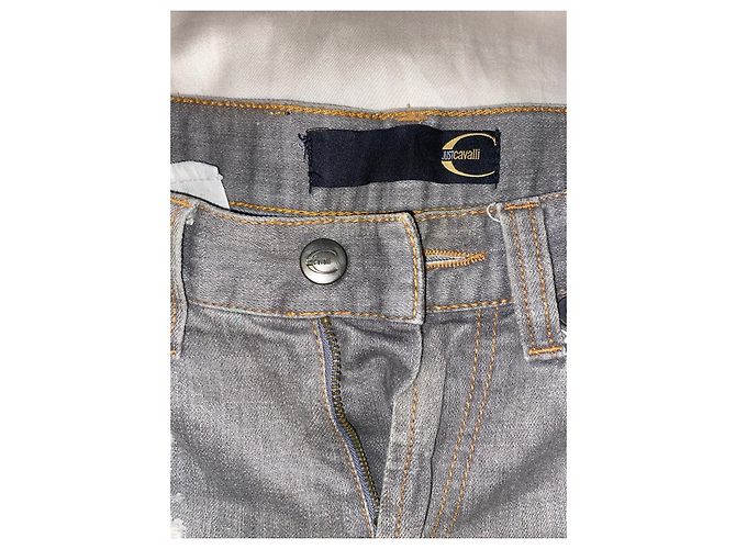 Jeans dritti in denim grigio Just Cavalli da uomo - vista 2