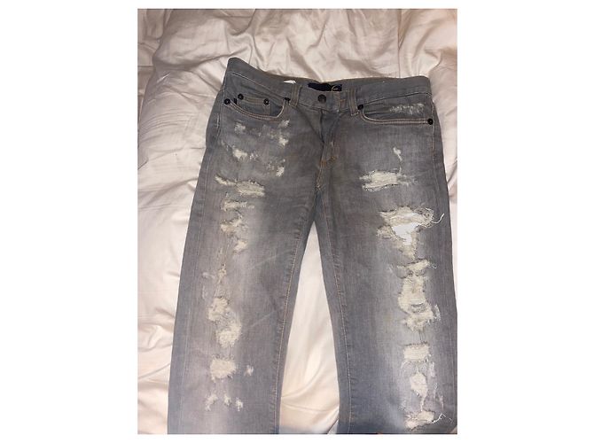 Jeans dritti in denim grigio Just Cavalli da uomo - vista 3