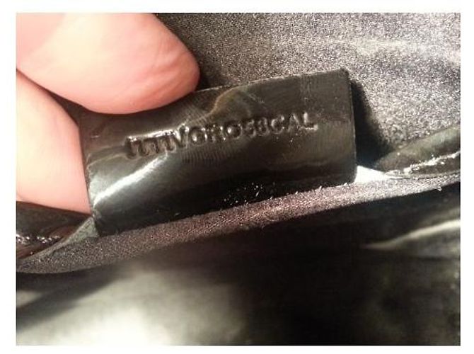 Borsa Burberry in vernice nera trapuntata Nero - vista 6
