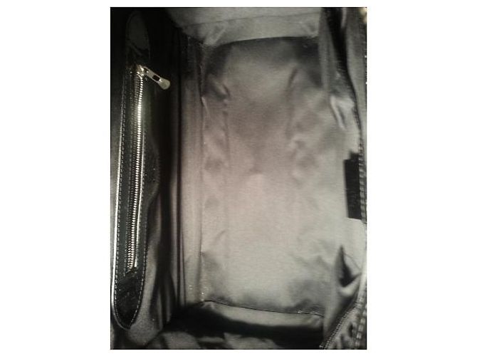 Borsa Burberry in vernice nera trapuntata Nero - vista 7