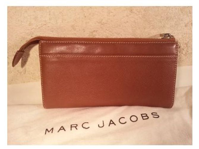 Clutch Marc Jacobs de couro cor castanho Castanha - vista 3