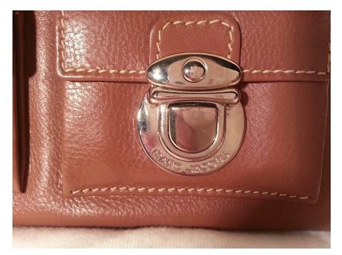 Clutch Marc Jacobs de couro cor castanho Castanha - vista 4