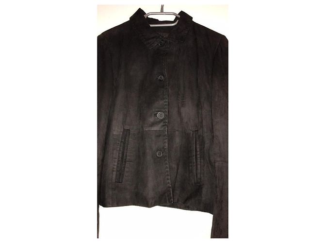 Mac Douglas Black Lambskin Jacket Size 38 - view 4