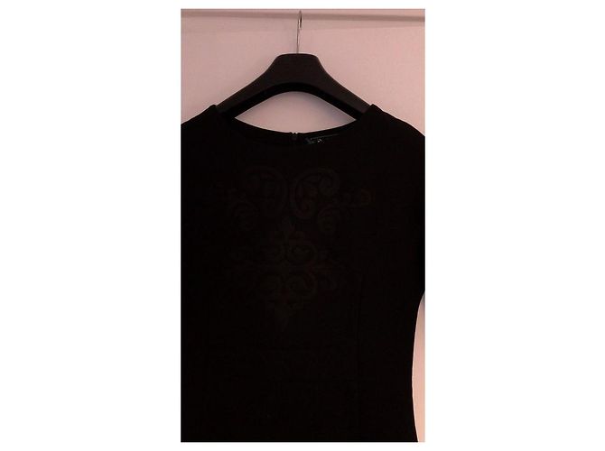 Vestido de algodón negro Sinéquanone - vista 4