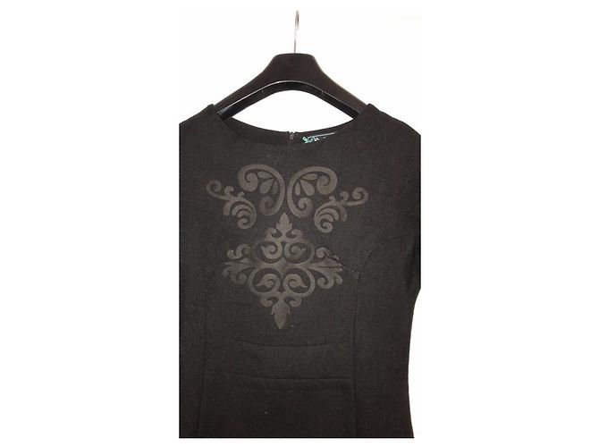 Vestido de algodón negro Sinéquanone - vista 5