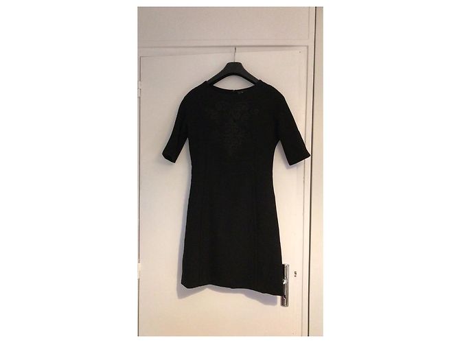 Vestido de algodón negro Sinéquanone - vista 6