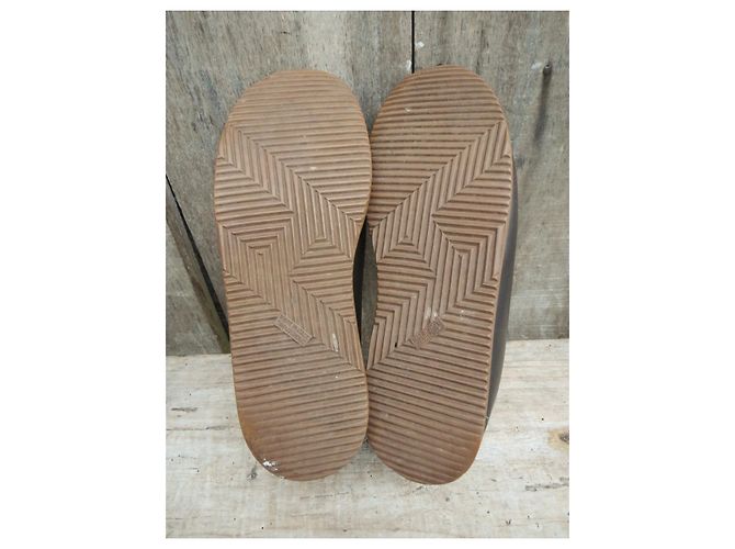 Hermès Hermes scarpe da ginnastica p 38,5 Marrone scuro - vista 6