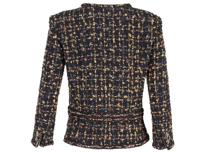 Chaqueta Chanel Paris-Rome Fantasy Tweed en algodón multicolor - vista 3