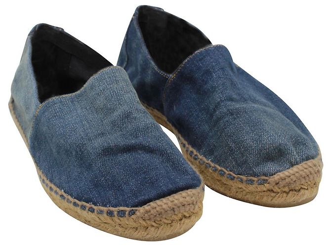 Yves Saint Laurent Espadrillas Cassandre in Denim - vista 2