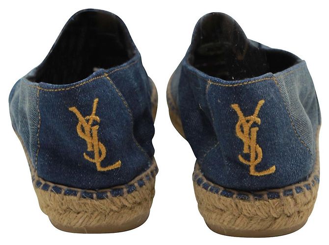 Yves Saint Laurent Espadrillas Cassandre in Denim - vista 4