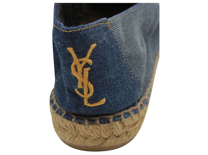 Yves Saint Laurent Espadrillas Cassandre in Denim - vista 5