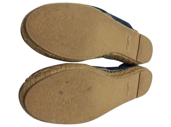 Yves Saint Laurent Espadrillas Cassandre in Denim - vista 6