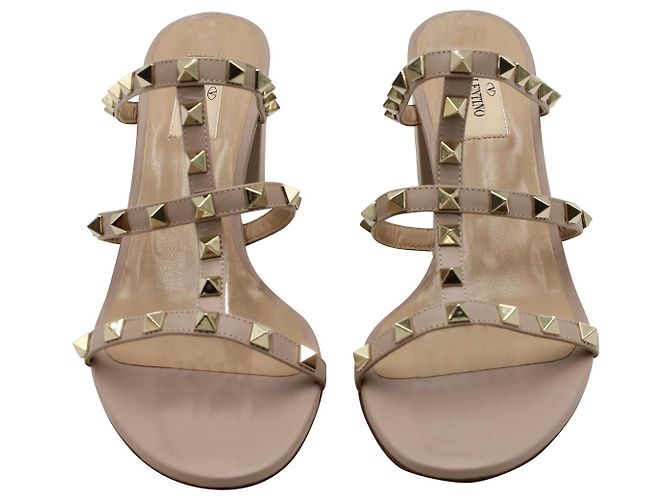 Valentino Garavani Valentino Rockstud Sandalen aus nacktem Leder - Ansicht 2