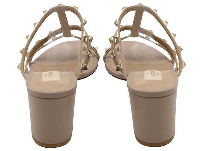 Valentino Garavani Valentino Rockstud Sandalen aus nacktem Leder - Ansicht 4
