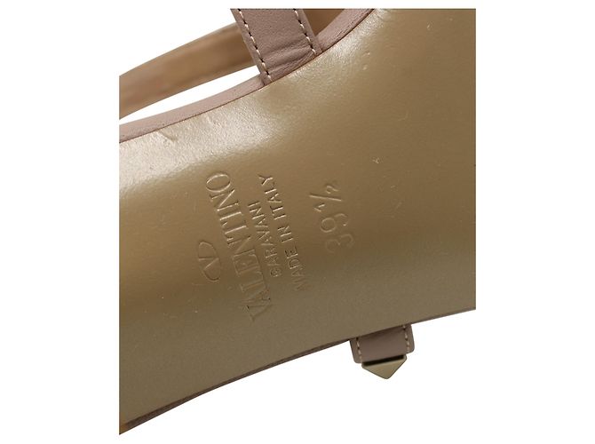 Valentino Garavani Valentino Rockstud Sandalen aus nacktem Leder - Ansicht 5