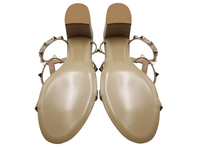 Valentino Garavani Valentino Rockstud Sandalen aus nacktem Leder - Ansicht 7