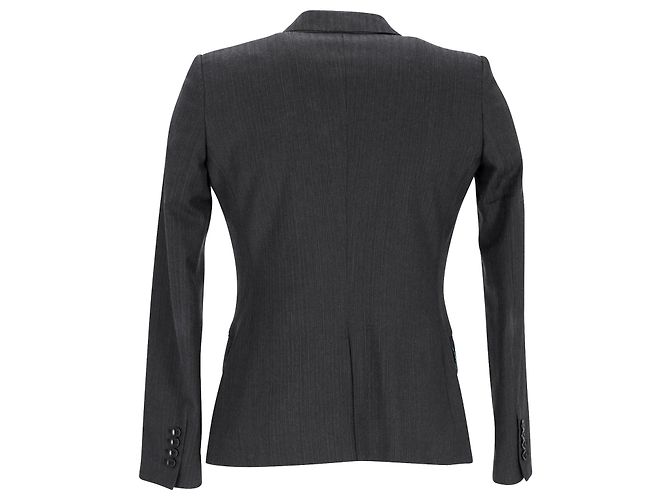 Dolce & Gabbana Einreihiger Blazer aus schwarzem Polyester - Ansicht 3