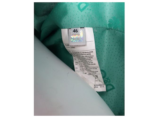 Dolce & Gabbana Einreihiger Blazer aus schwarzem Polyester - Ansicht 5