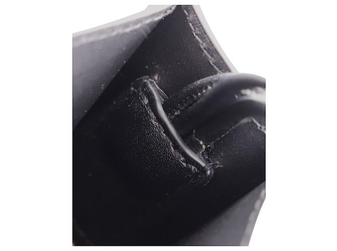 Bolsa tiracolo pequena Jil Sander Tangle em couro de bezerro preto - vista 17