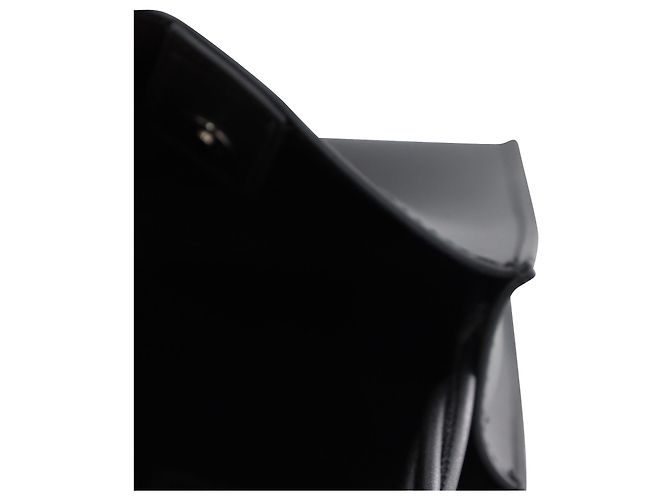 Bolsa tiracolo pequena Jil Sander Tangle em couro de bezerro preto - vista 21