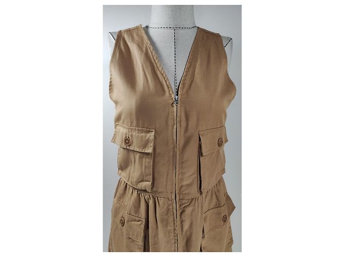 Vestido Mads Norgaard Super Work Drixa Marrón Algodón Castaño - vista 2