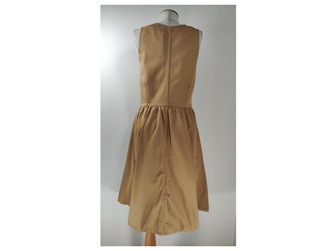 Vestido Mads Norgaard Super Work Drixa Marrón Algodón Castaño - vista 4