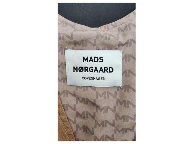 Vestido Mads Norgaard Super Work Drixa Marrón Algodón Castaño - vista 5