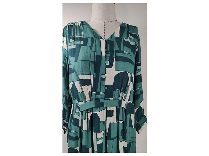Noa Noa Kleid Grün Viscose - Ansicht 2