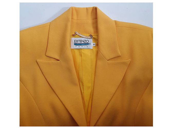 Autre Marque Extenzo Paris Blazer Gelb Größe 38 - Ansicht 6
