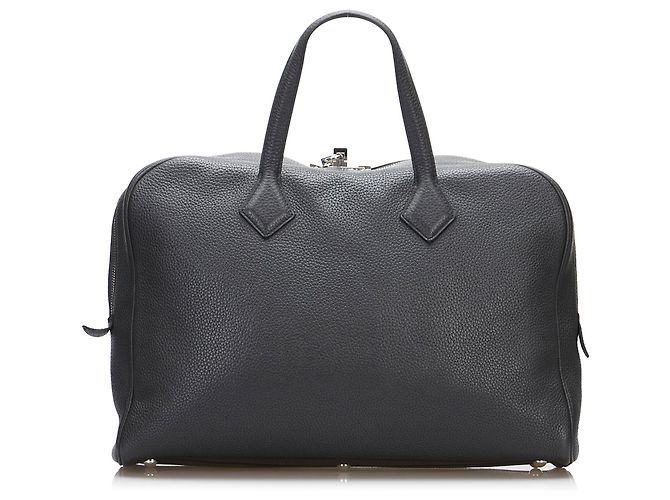 Hermès Hermes Black Victoria II 40 Nero - vista 3