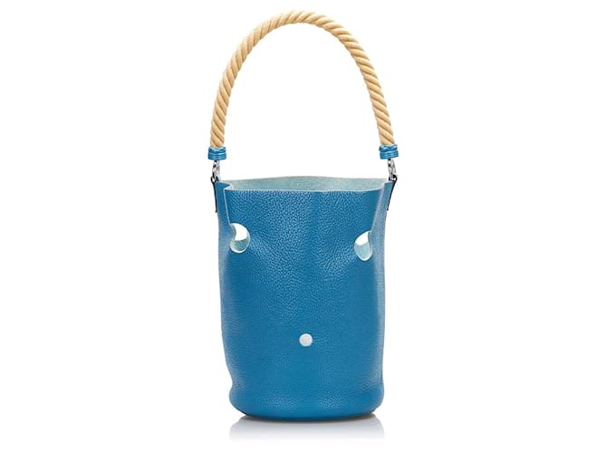 Hermès Blauer Clemence Mangeoire Eimer PM - Ansicht 3